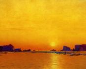 Ice Floes under the Midnight Sun - 威廉·布雷德福